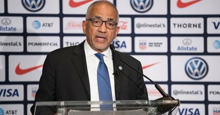 Carlos Cordeiro and FIFA President Gianni Infantino amid controversy over the proposed World Cup stake sale