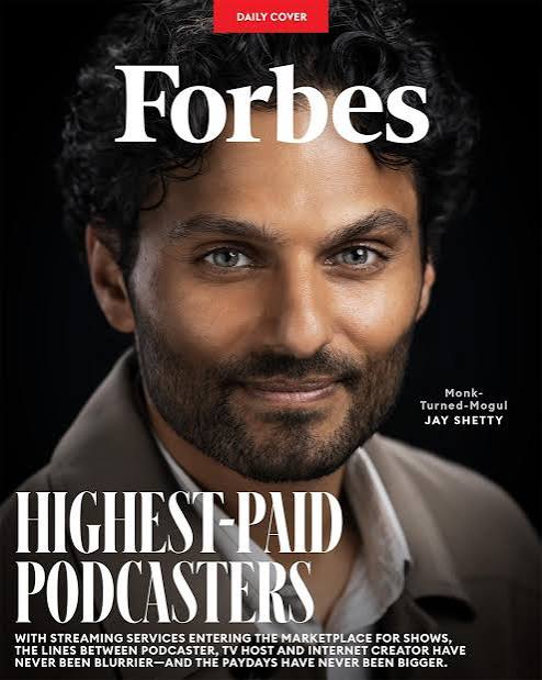 Jay Shetty featured on Forbes Daily Cover for his growing podcast and media business