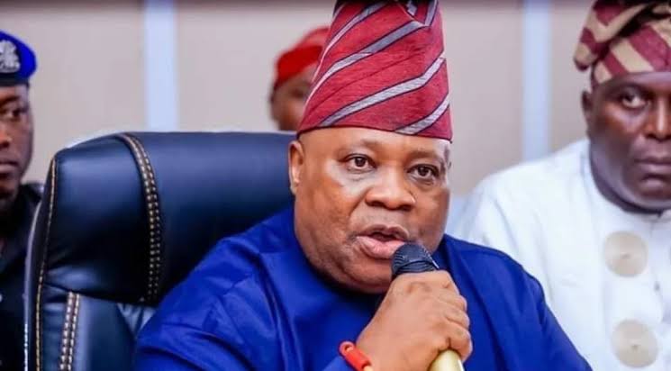 Osun State Governor Ademola Adeleke whose convoy was attacked by suspected hoodlums in Osogbo