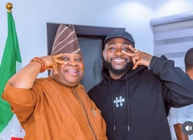 Davido celebrates Ademola Adeleke’s victory in the Osun governorship election