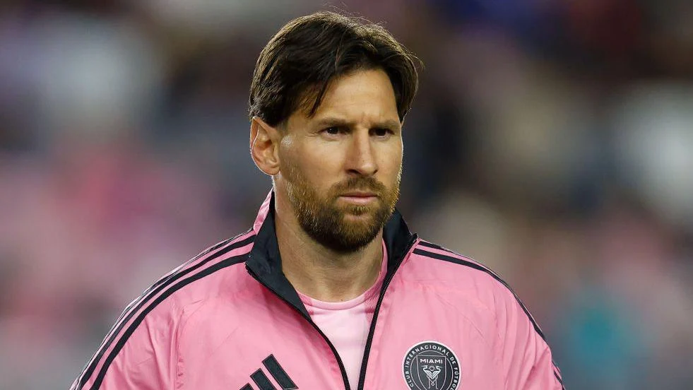 Lionel Messi in action for Inter Miami during his MLS return against Columbus Crew