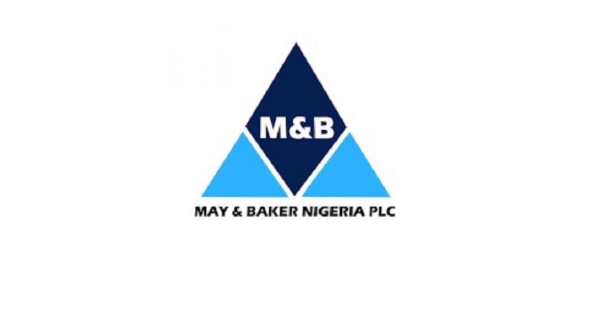 May and Baker Nigeria logo as the company warns investors about a fraudulent investment scheme
