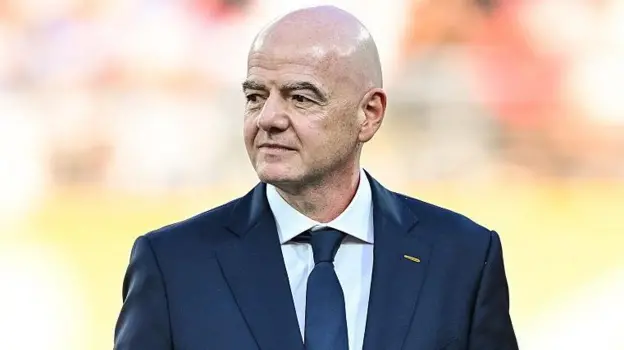 FIFA president Gianni Infantino and UEFA president Aleksander Ceferin amid growing tensions over FIFA leadership