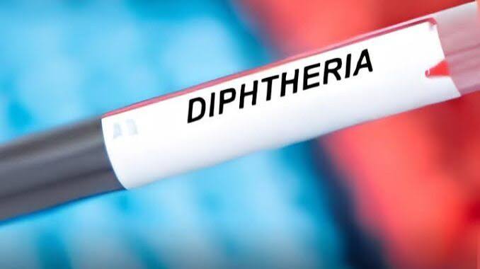 Health workers responding to a diphtheria outbreak in Zamfara State