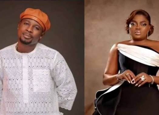 Funke Akindele and Kamo State as actress promotes his debut film Starlomo