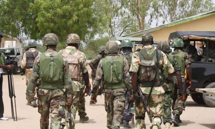 Nigerian troops during Operation Fansan Yamma security operation