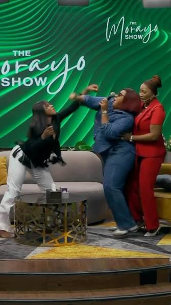 Phyna and Nkechi Blessing during tense appearance on The Morayo Show