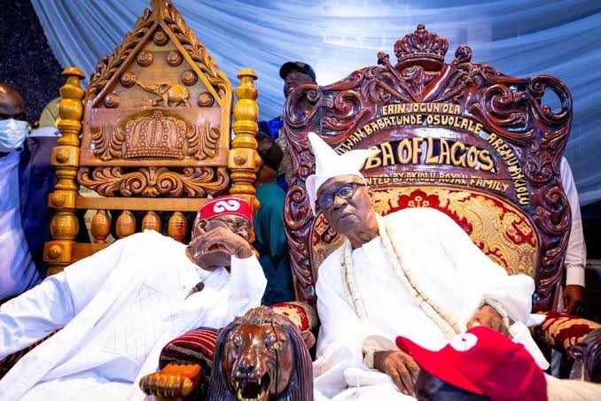 Oba of Lagos Rilwan Akiolu speaking during a political consultation
