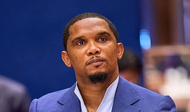 FECAFOOT president Samuel Eto’o amid controversy over a payment linked to Cameroon’s friendly against Russia