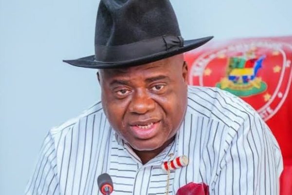 Bayelsa State Governor Douye Diri pictured in an official portrait accompanying the announcement of AI robotic tutors.