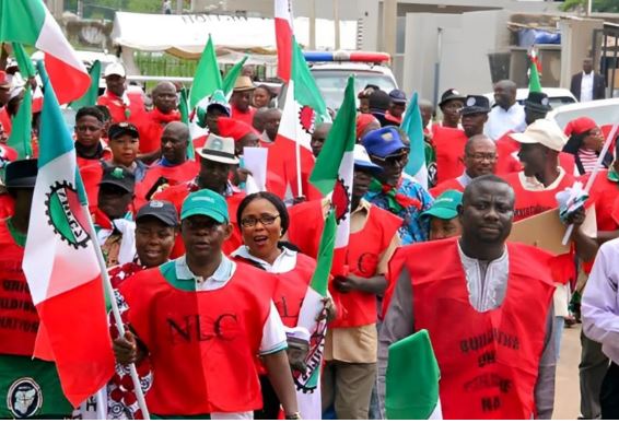 Nigeria Labour Congress members as union demands new minimum wage