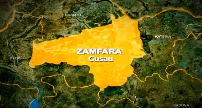 Nigerian troops conducting security operations in Zamfara State