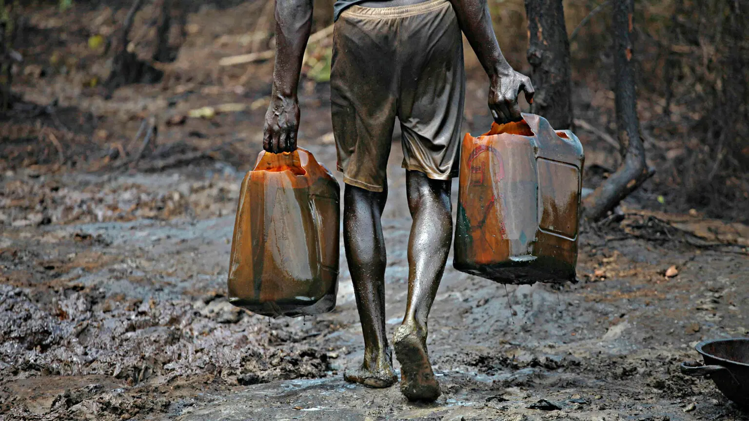 Crude oil exploration activity in Nigeria's Niger Delta region