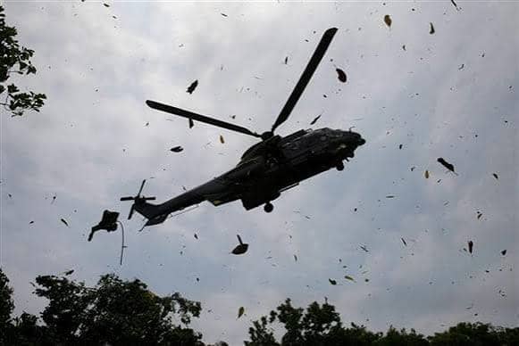 Wreckage of Nigerian Air Force aircraft after crash in Igbokoda